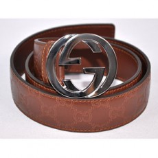 구찌 Gucci GG버클 시마라인 브라운 벨트 114876