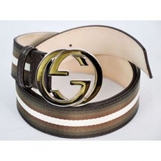 구찌 Gucci 금속버클 삼선 투톤 벨트 114984