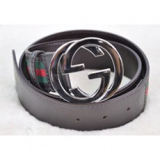 구찌 Gucci GG버클 삼선 투톤 벨트 114984