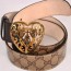 구찌 Gucci 캐릭터 하트 버클 벨트 207557
