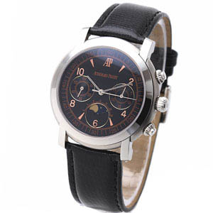 [Audemars Piguet]오데마피게 AP Jules Audemars Chronograph Moon Phase SWISS ETA7760 수동 블랙   