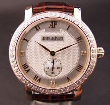 [Audemars Piguet]오데마피게 AP Jules Audemars Diamond 로즈골드 수동ETA6497   