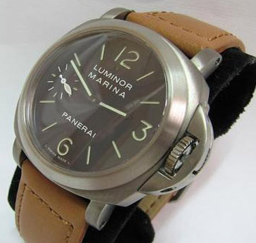 [PANERAI]파네라이 Marina Titanium 레더밴드 ETA6497   