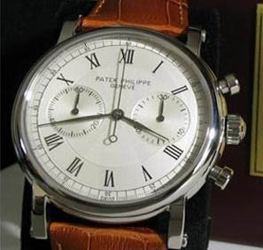 [Patek Philippe]파텍필립 Calatrava Chronograph 레더밴드 수동ETA7760   