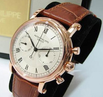 [Patek Philippe]파텍필립 Calatrava Chronograph 로즈골드 수동ETA7760   