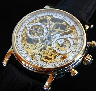 [Patek Philippe]파텍필립 Skeleton rodegold 수동ETA7760   
