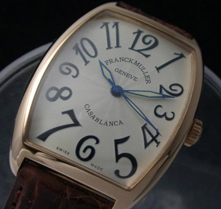 [FRANCK MULLER]프랭크뮬러 Casablanca  Rosegold 레더밴드 ETA2824   