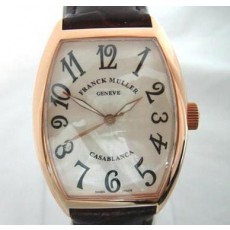 [FRANCK MULLER]프랭크뮬러 Casablanca Rosegold 레더밴드 ETA2836   
