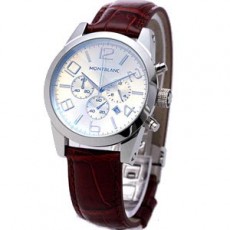 [Montblanc]몽블랑 타임워커 크르노그래프 가죽 브라운   