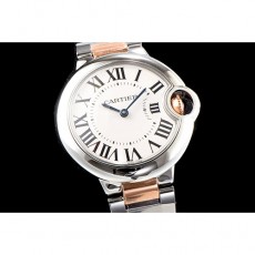 [Cartier]까르띠에 발롱블루 33mm-28 쿼츠 W2BB0002   