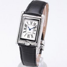 [Cartier]까르띠에 Tank Basculante Medium Diamond 화이트   