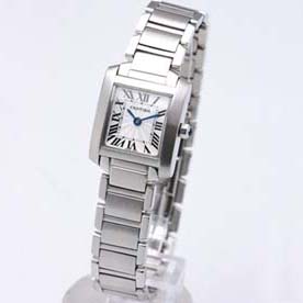 [Cartier]까르띠에 Tank Francaise Ladies Silver   