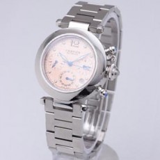 [Cartier]까르띠에 Pasha Medium Watch 35mm 크르노 핑크   