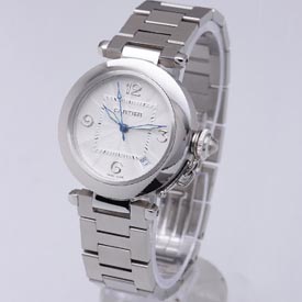 [Cartier]까르띠에 Pasha Medium Watch 35mm 화이트   