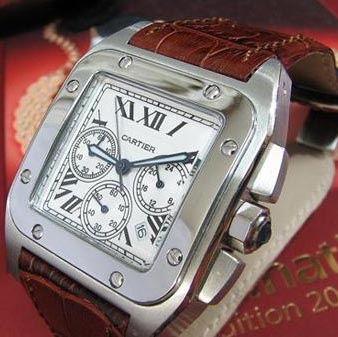 [Cartier]까르띠에 Santos 100 Chronograph   