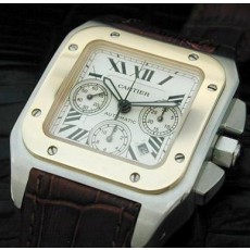 [Cartier]까르띠에 Santos 100주년 Chronograph Rosegold   