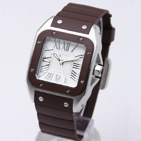 [Cartier]까르띠에 Santos 100주년 Medium 브라운   