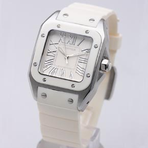 [Cartier]까르띠에 Santos 100주년 Medium 화이트   