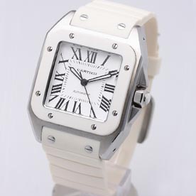 [Cartier]까르띠에 Santos 100주년 Men’s 화이트   