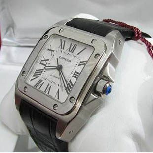 [Cartier]까르띠에 Santos 100주년 레더밴드   