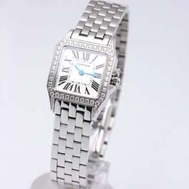 [Cartier]까르띠에 Santos Demoiselle Ladies Diamond   