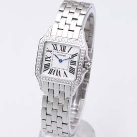 [Cartier]까르띠에 Santos Demoiselle Medium Diamond   