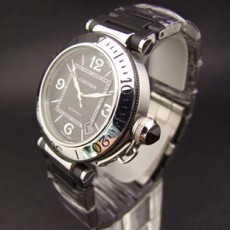 [Cartier]까르띠에 Pasha 블랙 러버 ETA-2836   
