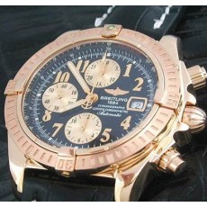 [Breitling]브라이틀링 윈드라이더 Chrono Evolution로즈골드가죽ETA7750   