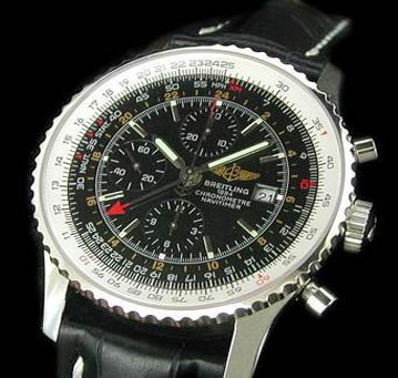 [Breitling]브라이틀링 네비타이머 GMT 가죽 ETA7750   