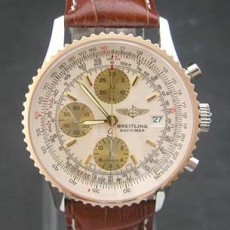 [Breitling]브라이틀링 네비타이머 크르노 로즈골드 가죽밴드 ETA7750   