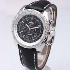 [Breitling]브라이틀링 벤틀리 MORTORS 가죽 블랙   