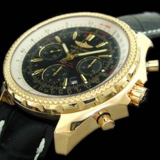 [Breitling]브라이틀링 BENTLEY MOTORS 48.7MM 래더 블랙   