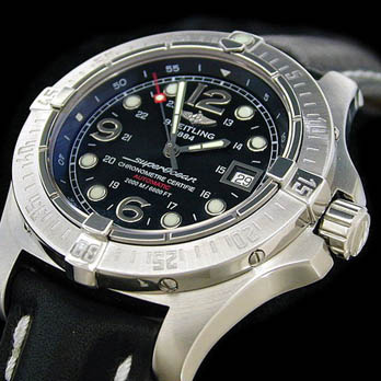 [Breitling]브라이틀링 SUPER OCEAN STEELFISH 블랙 래더   