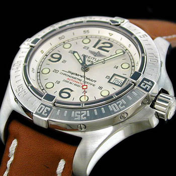 [Breitling]브라이틀링 SUPER OCEAN STEELFISH 화이트 래더   