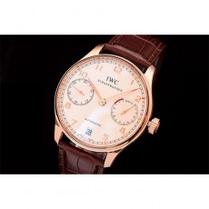 [IWC]IWC 포르투기스 세븐데이즈 IW500701(로즈골드&브라운밴드)   