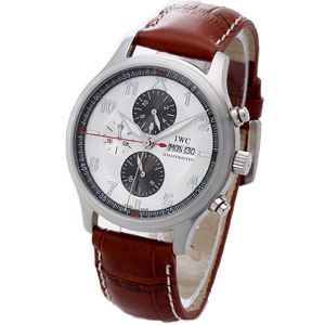 [IWC]아이더블유씨 Spitfire Double Chronograph 2007 가죽 브라운   