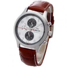 [IWC]아이더블유씨 Spitfire Double Chronograph 2007 가죽 브라운   