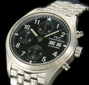 [IWC]아이더블유씨 Spitfire Double Chronograph 블랙ETA7750   