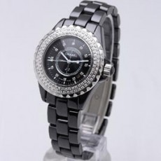 [CHANEL]샤넬  J12 Ladies Watch Diamond 블랙   