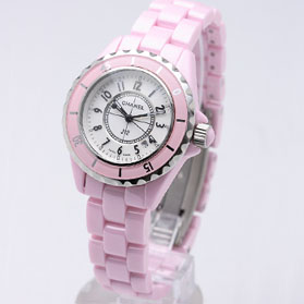 [CHANEL]샤넬  J12 Ladies Watch Pink Ceramic   