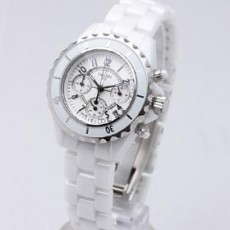 [CHANEL]샤넬 J12 Chronograph Ladies Watch 화이트   
