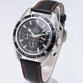 [OMEGA]오메가 Seamaster Planet Ocean Chrono 가죽   