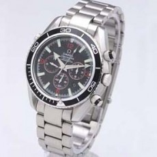[OMEGA]오메가 Seamaster Planet Ocean Chrono 블랙&블랙   