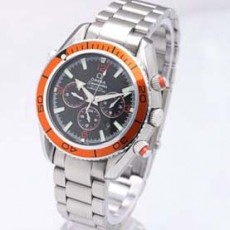 [OMEGA]오메가 Seamaster Planet Ocean Chrono 블랙&오랜지   