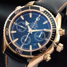 [OMEGA]오메가씨마스터 co-axial chronograph 가죽밴드   
