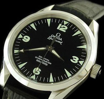 [OMEGA]오메가 Railmaster 레더밴드 ETA2836   