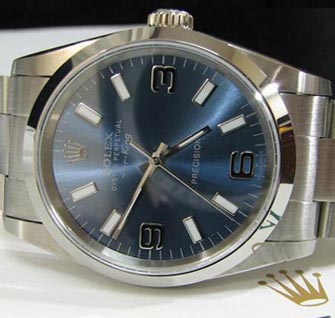 [ROLEX]로렉스 에어킹 스틸밴드 청판 ETA2824   