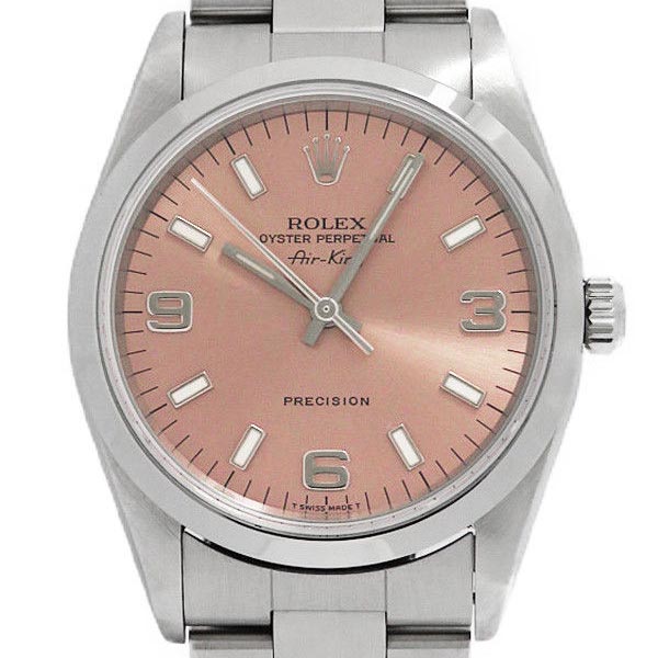[ROLEX]로렉스 에어킹 스틸밴드 핑크 ETA2824   