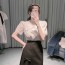 미우미우 MIUMIU 2022 SS 카라 라인 여성 블라우스 커스텀급
