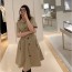 디올 DIOR 2022 SS 로고 자수 반팔 여성 원피스 커스텀급